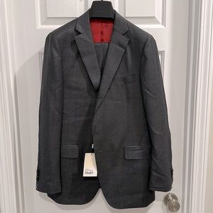 SuitSupply Sienna Charcoal/Grey Suit 42R NWT